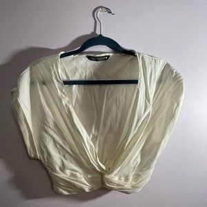 Super flirty, fun open front tank. Wide shoulder. Zara. Size Small.